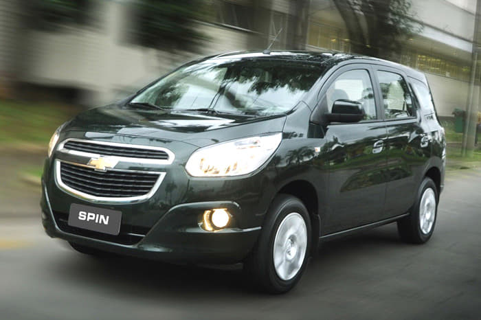 The Chevrolet Spin MPV is specially developed for emerging markets and is now on sale in South America. 